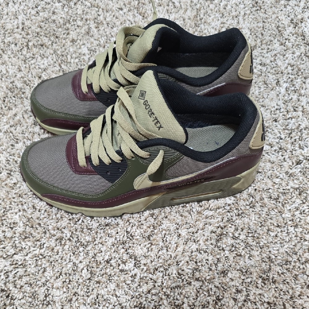 Nike Olive and Burgundy Sneakers